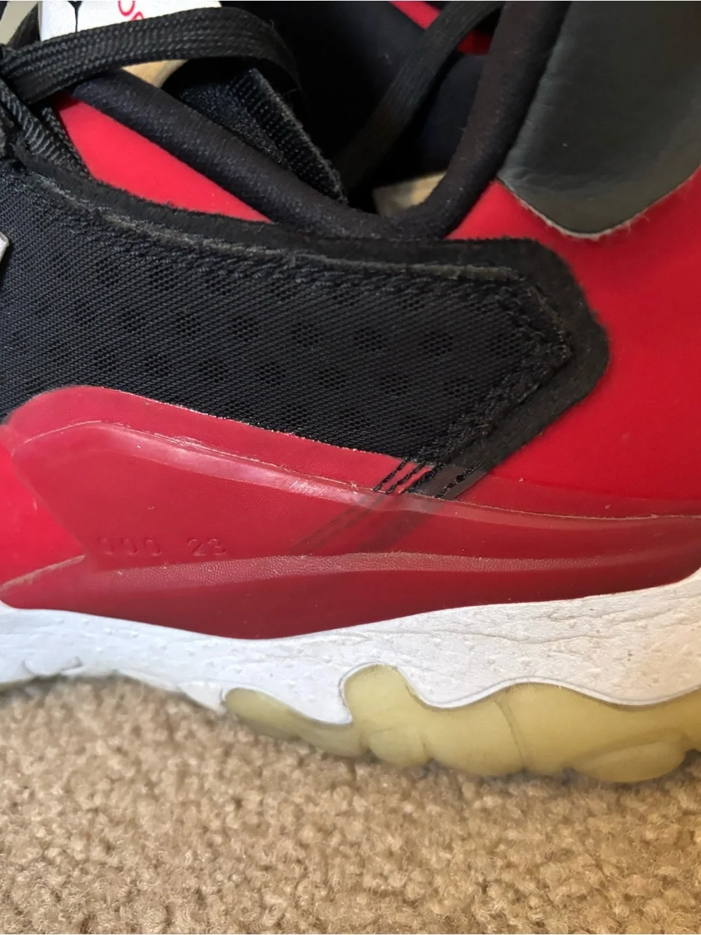 Air Jordan Men's Black & Red Sneakers shoes